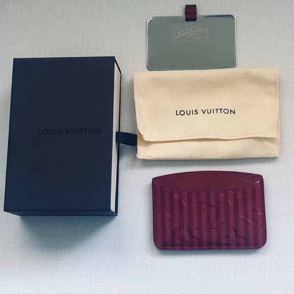 LOUIS VUITTON Vernis Rayures Mirror Case Pomme D'Amour - Picture 6 of 16